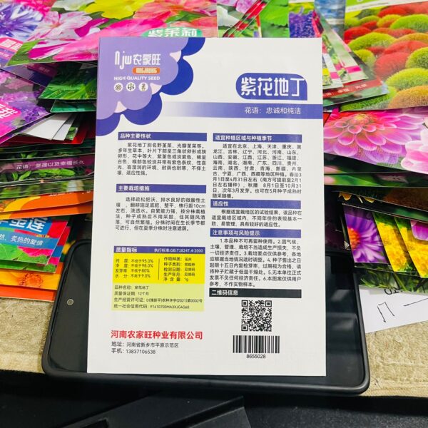 Chinese Violet Cress Flower Seeds