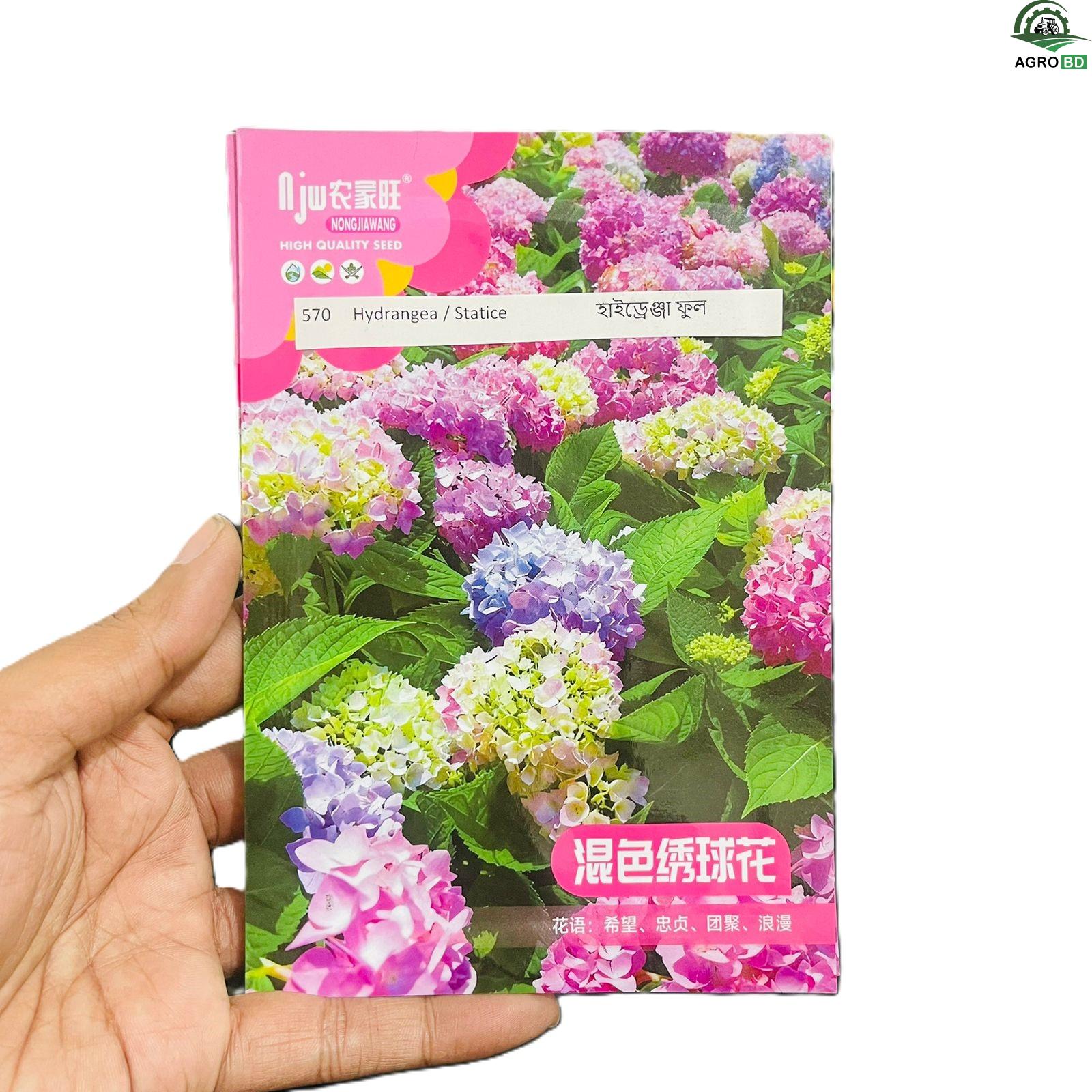 Hydrangea or Statice Flower Seeds হাইড্রাঞ্জিয়া বা স্ট্যাটিস বীজ